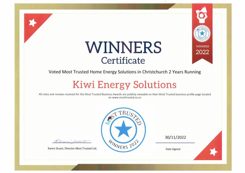 KESOL Most Trusted Home Energy Solutions Provider 2022