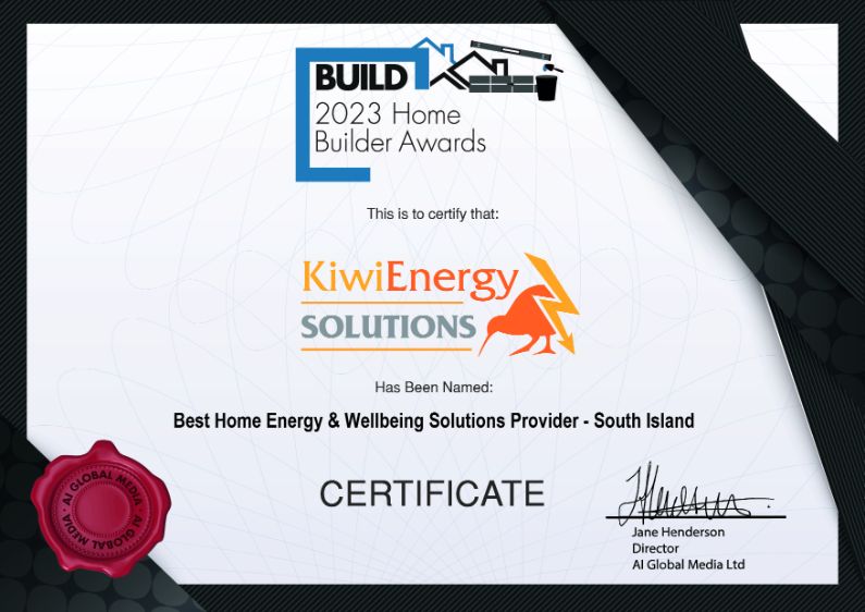 Kiwi Energy Solutions Ltd – 2023 BUILD Home Builder Certificate (1)